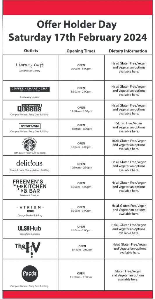 University of Leicester Offer Holder Day Your LSP